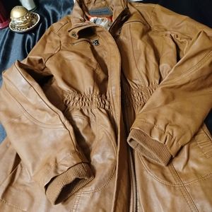 CAVALINI FAUX LEATHER JACKET